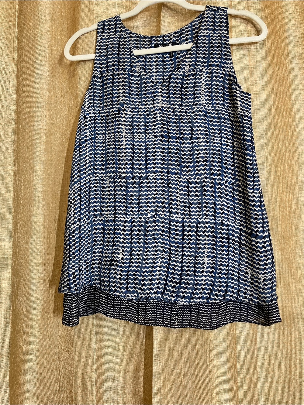 NIC+ZOE Navy & White Printed Sleeveless Camisole